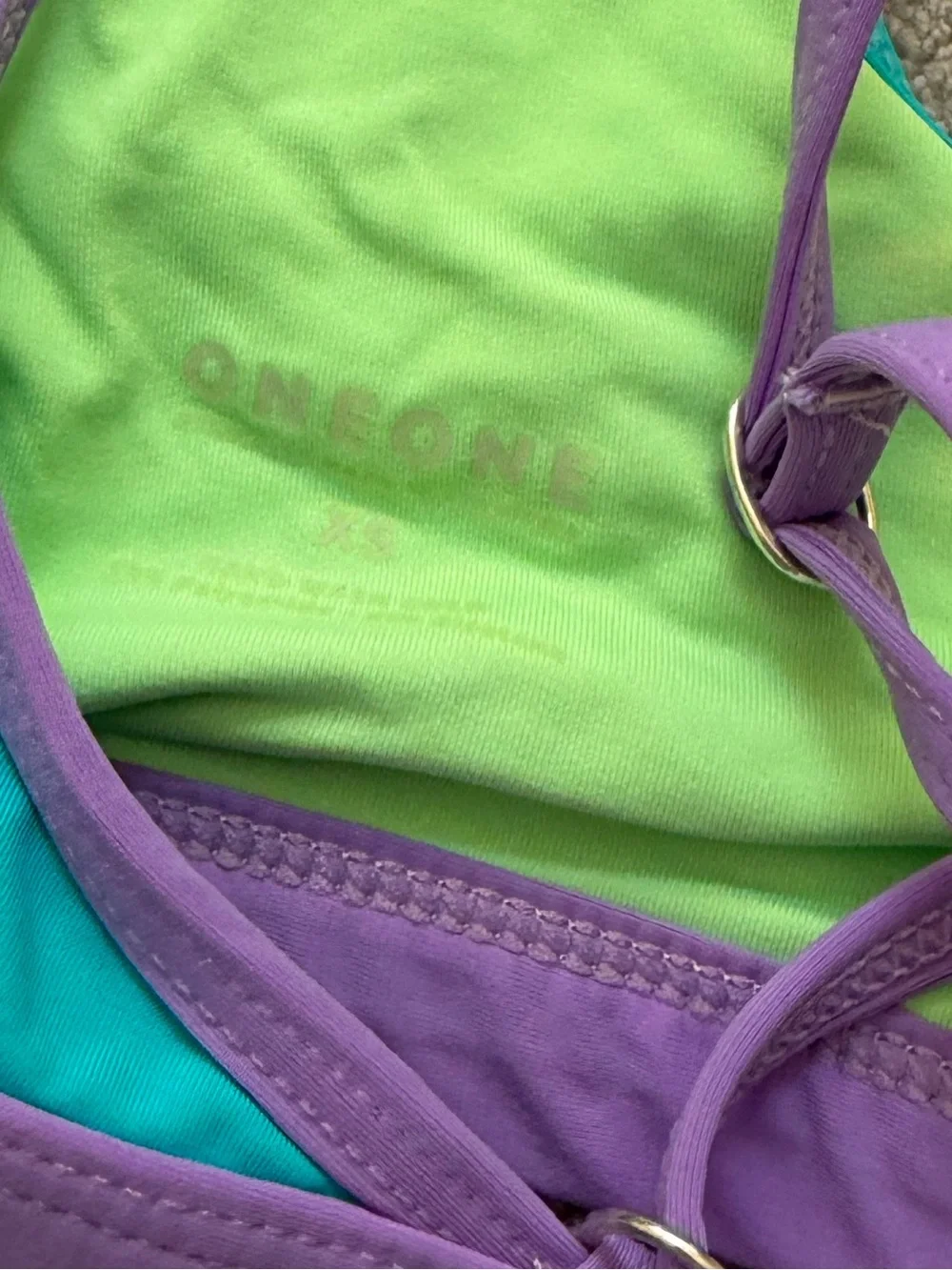 Oneone Swim Matching Bikini Set Small Bottoms & XS Top